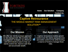 Tablet Screenshot of fortressrisk.com